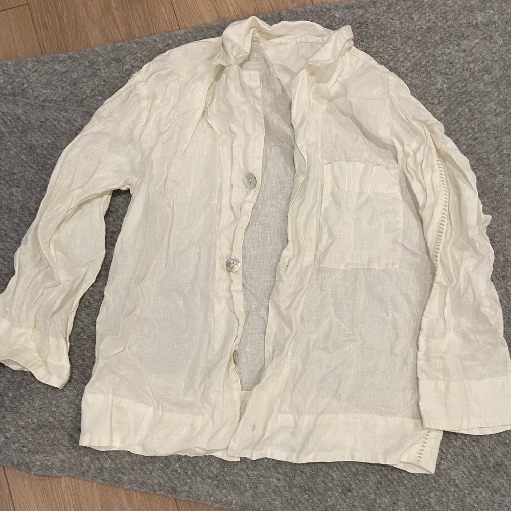 NWOT Athropology linen shirt